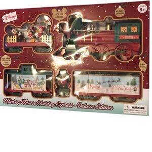 Mickey Mouse Holiday Express Deluxe Edition Train Set 49pcs New